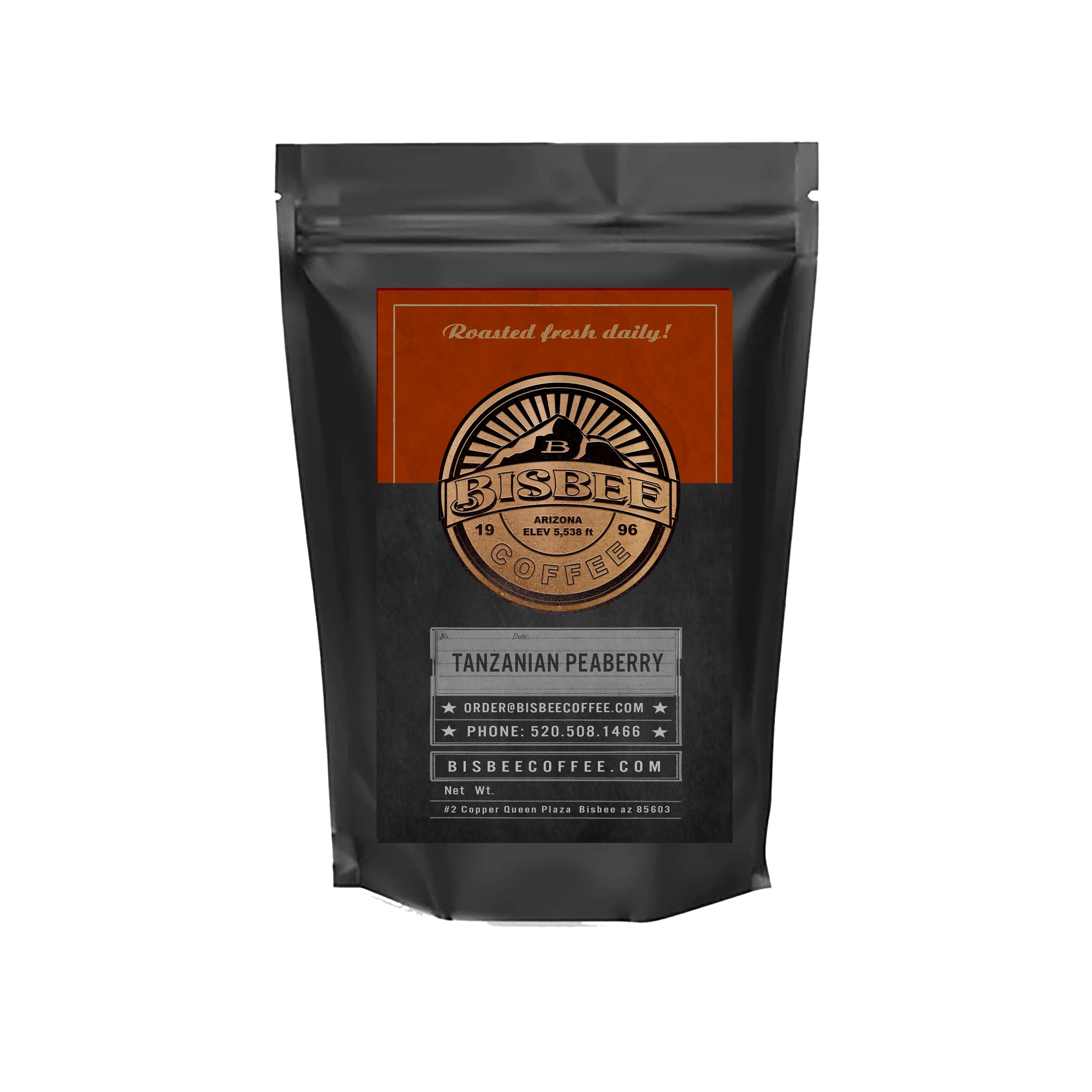 コーヒー Robby Tanzanian Peaberry (Medium Roast) – Bisbee Coffee